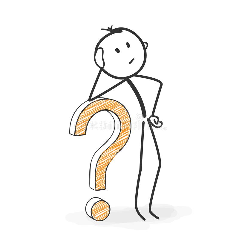 stock-zahl-karikatur-stickman-mit-einer-frage-mark-icon-looki-126833919